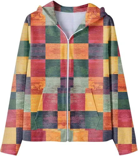 Vista 3 de Sudaderas con capucha con cremallera para hombre, sudadera deportiva de algodón con capucha y estampado cálido