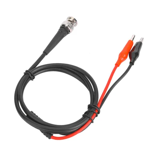 Vista 7 de Cable coaxial con clip BNC, generador de señal de función, accesorios de línea de prueba, 35.4 in, 50 Ω para generador de señal