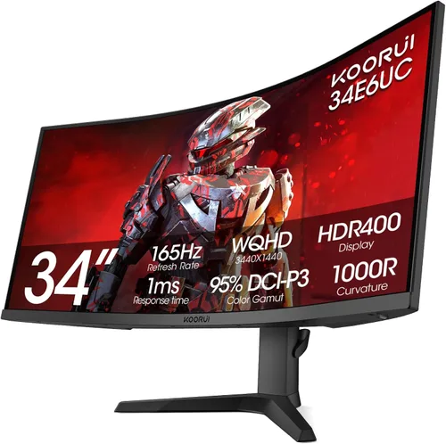 Vista 12 de KOORUI Monitor para juegos de 24.5 pulgadas, pantalla IPS FHD de 200 Hz 1080p, 1 ms (GG), HDR400, 90% DCI-P3, sincronización adaptativa, HDMI 2.0