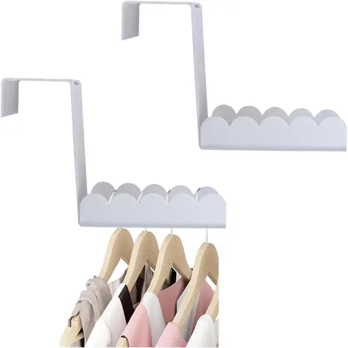 Vista 8 de Over Cabinet Door Hooks, 8Pcs Plastic Over Door Single Hooks Multi-Purpose Over The Cupboard Drawer Hooks Space-Saving Hanger Extender Clips Hooks