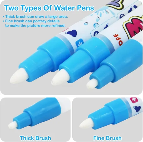 Vista 7 de Jasonwell Tapete para dibujar agua acuática de 31 x 31 pulgadas, tapete grande de dibujo mágico para colorear, juguetes educativos, regalos