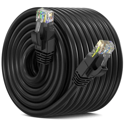 Vista 31 de Maximm Cable Ethernet Cat 6, cable de red y conexión de alta velocidad de 10 pies, UTP, 10 Gbps, cable Ethernet de 550 MHz, color naranja
