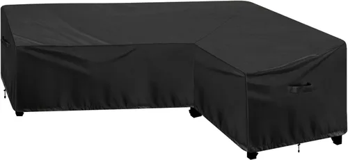 Vista 10 de OutdoorLines Funda seccional curvada impermeable para exteriores, resistente a los rayos UV, resistente al viento, para terraza, césped y patio