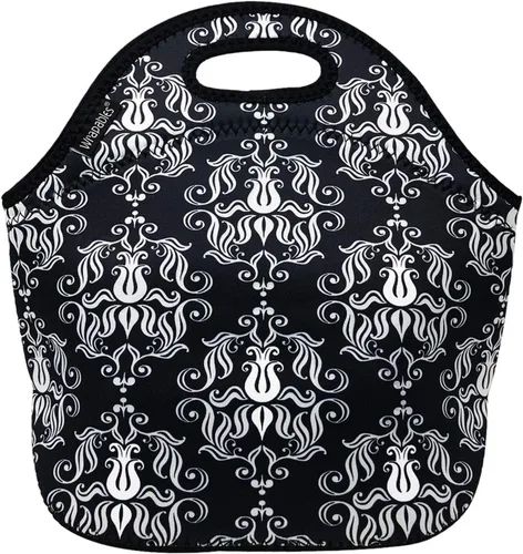 Vista 32 de Wrapables® Bolsa de almuerzo de neopreno aislada, plátanos