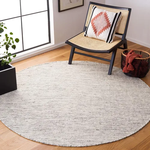 Vista 9 de SAFAVIEH Natura Collection Alfombra de pasillo, 2 pies 3 pulgadas x 9 pies, gris y marfil, lana hecha a mano, ideal para zonas de alto tráfico