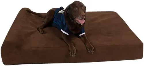 Vista 16 de Pet Support Systems - Cama ortopédica de espuma viscoelástica de gel extra grande de 52 x 36 x 7 pulgadas con cojín para perros, color azul mezclilla
