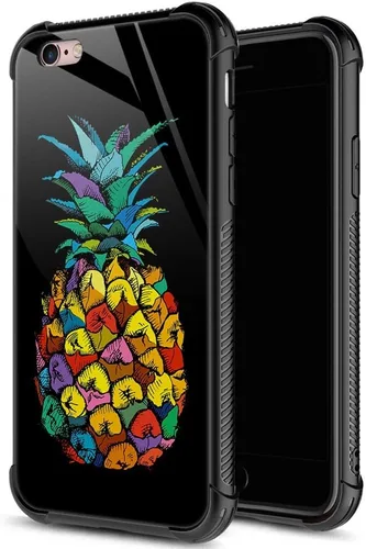Vista 8 de ZHEGAILIAN Funda para iPhone 6/6S, protección de grado militar, esquinas a prueba de golpes, funda antiarañazos para iPhone 6/6S, pavo real