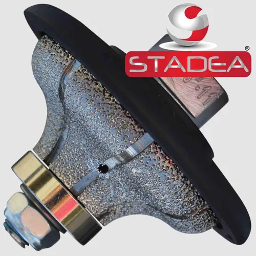 Vista 2 de Rueda de perfil de diamante Ogee 3/4 "para pulidora húmeda de piedra molinillo granito mármol hormigón