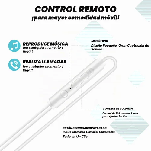 Vista 2 de Auriculares con cable con micrófono, auriculares intrauditivos de 0.138 in con control de volumen en línea, auriculares enchufables para portátiles