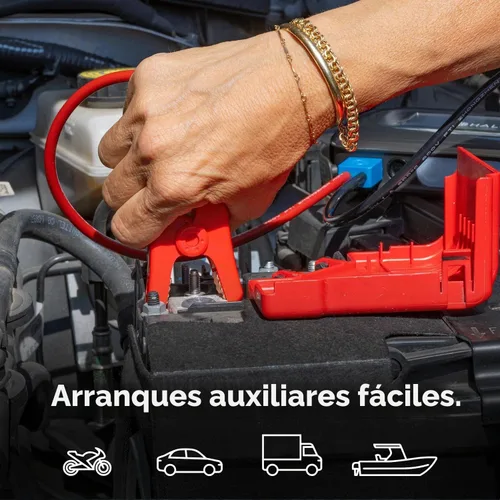 Vista 2 de Halo Bolt - Arrancador de batería de coche de 1500 A, banco de energía, luz Plateado