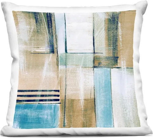 Vista 9 de Stupell Industries Natural Boho Abstraction - Almohada para interiores, 18 x 18 pulgadas, color beige