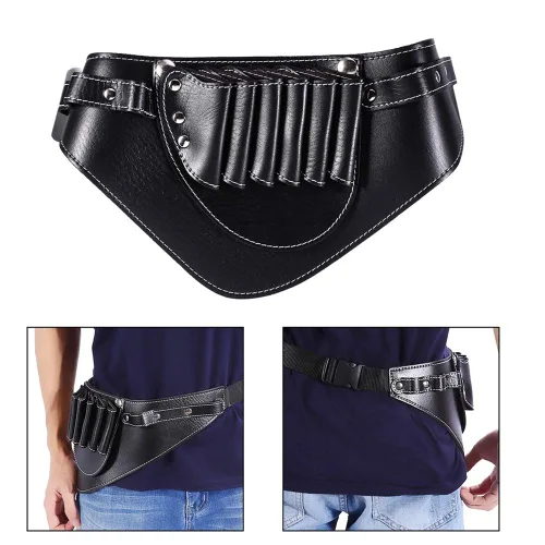 Vista 2 de Cinturón de fútbol de estilista, paquete de cintura, tijera, tijera, con cinturón, para peluquería, accesorios de baño, tijera, caso, herramientas