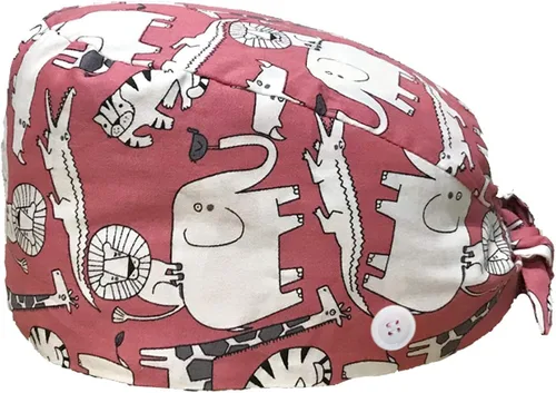 Vista 2 de Poetele - 2 gorras de trabajo con botón para la sudoración ajustable, para mujeres y hombres