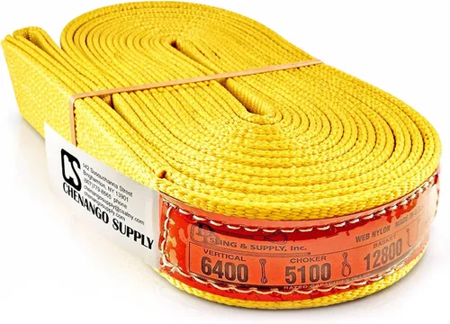 Vista 10 de DD Sling. Correa de 2 capas para levantamiento, de red de nylon, de doble ojal. Muy resistente (900 tejidos).Capacidad de carga vertical