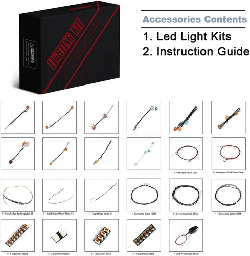 Vista 2 de BrickBling Kit de luz LED compatible con Lego Ninjago City Markets Iluminación creativa compatible con Lego 71799-Sin modelo, solo luces