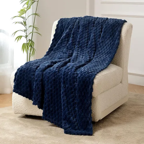 Vista 24 de FY FIBER HOUSE Manta de Vellón para Sofá 300GMS Súper Suave de Felpa Difusa Mantas y Cobijas para Sofá Cama Oficina, 40x50 Pulgadas, Beige