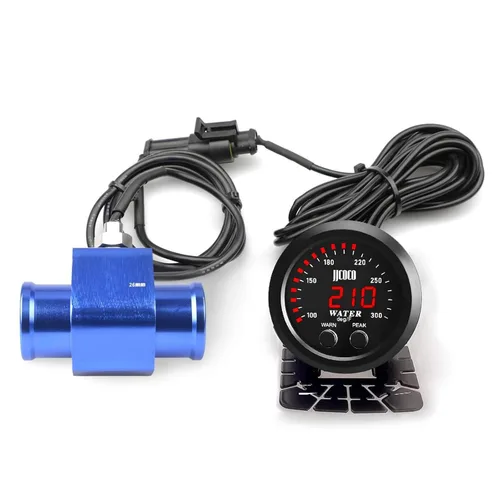 Vista 22 de Universal 52mm Medidor de Temperatura de Agua 0-300F (-17~187C) Electrónico LED Digital Azul DC12V para Automóvil con Adaptador de Sensor