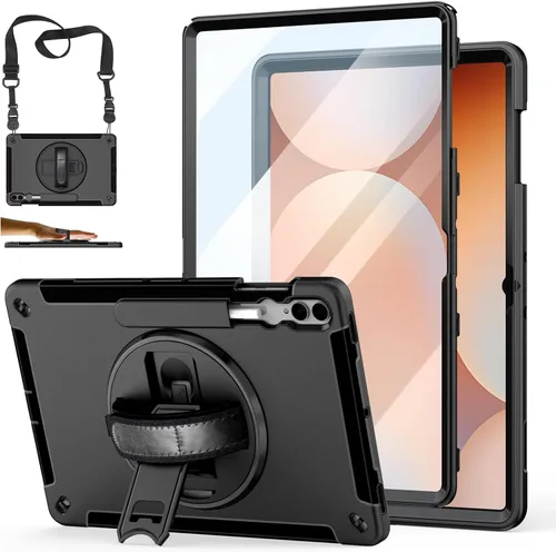 Vista 14 de Funda para Galaxy Tab S6 Lite de 10.4 pulgadas 2024/2022/2020: funda de TPU de grado militar a prueba de golpes con protector de pantalla - soporte