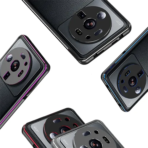 Vista 3 de DAYJOY Funda de metal de doble color compatible con Xiaomi Mi 12S Ultra, marco de parachoques de aleación de aluminio de lujo premium a prueba