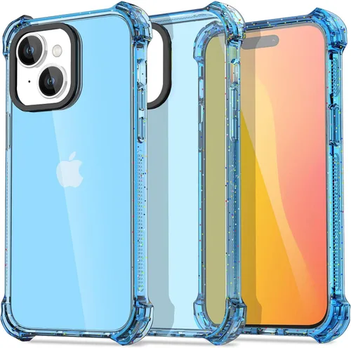 Vista 20 de AICase Funda Rebote Rosa Neón Brillante Compatible con iPhone 15, Transparente a Prueba de Impactos Resistente a Golpes Linda Femenina Adolescente