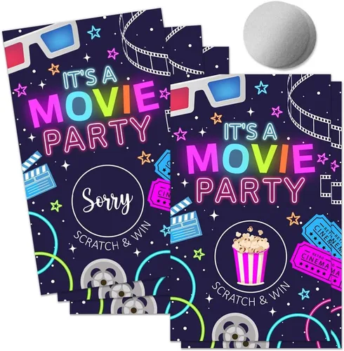 Vista 20 de 50 Psc Tarjetas de juego Casino para rascar, divertidas tarjetas de rascar de noche de casino para fiesta de apuestas, fiesta de cumpleaños, boletos