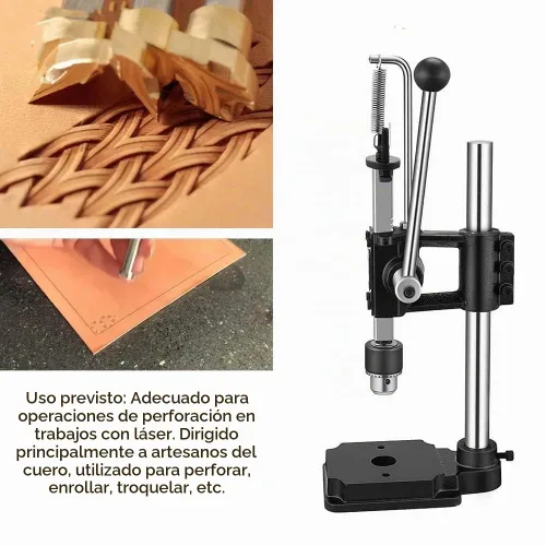 Vista 7 de Punzonadora manual de cuero para perforar agujeros de cuero, herramientas de perforación manual para manualidades