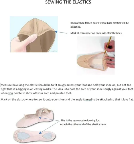 Vista 8 de SANSHA Womens Pro 1 Canvas Ballet Slipper