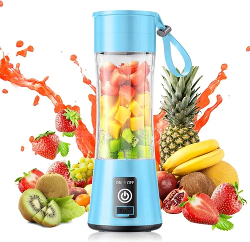 Vista 9 de Mini licuadora portátil personal de 12 oz - Licuadora de tamaño pequeño Púrpura