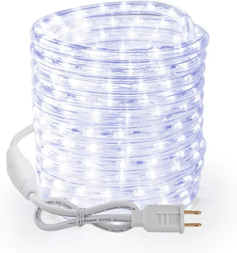 Vista 15 de Brizled - Luces de cuerda multicolor, 18 pies / 5.5 metros, 216 luces LED impermeables para Navidad, 120V, luz de tubo flexible ETL, enchufable