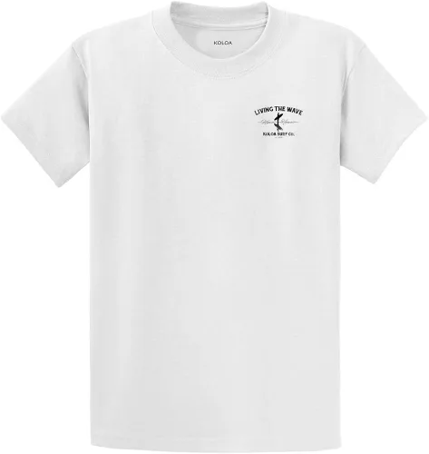 Vista 2 de Koloa Surf Mens Surfer on The Beach Logo Heavyweight Tee Reg Big and Tall