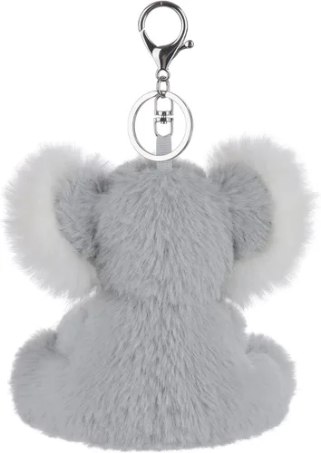 Vista 4 de Apricot Lamb Cute Toys - Llavero suave de peluche de koala gris para niños, bolso, mochila y bolso (koala inteligente)