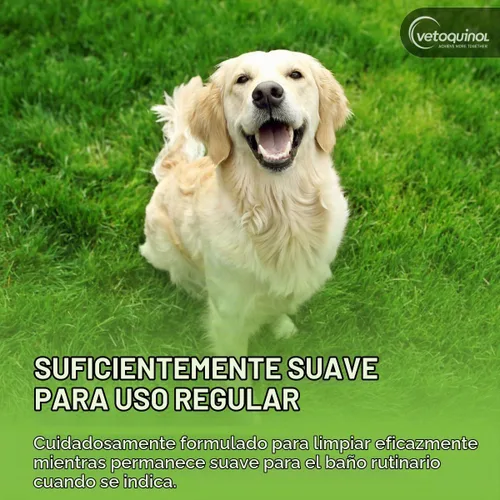 Vista 5 de Vetoquinol Sebozole Shampoo - Champú de limpieza profunda para perros, gatos y caballos, fórmula suave con ingredientes efectivos para uso