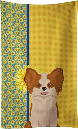 Vista 34 de Caroline's Treasures WDK5313KTWL - Toalla de cocina con diseño de girasoles de verano, color negro y tostado, Airedale Terrier, toalla de mano