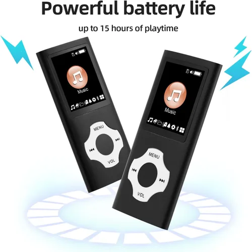 Vista 5 de El reproductor de MP3 es un reproductor de música portátil con una tarjeta micro sd de 32 GB, pantalla de 1.8 pulgadas, con radio FM, grabación