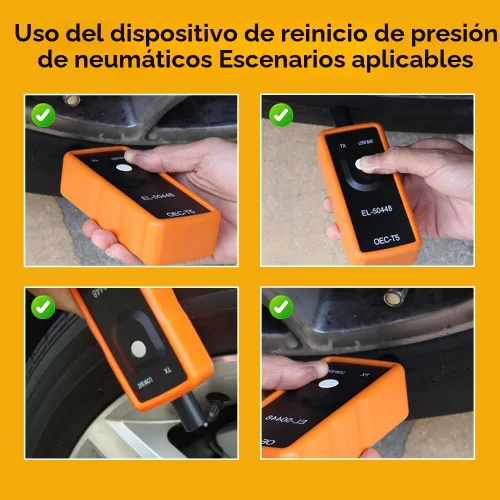 Vista 4 de TPMS Herramienta de reinicio para sensor de presión de neumáticos - EL-50448 Herramienta de reaprendizaje del sistema de control de presión