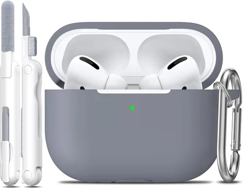 Vista 24 de R-fun for AirPods 2nd/1st Case Silicone Cover, Banana Violet Violeta plátano