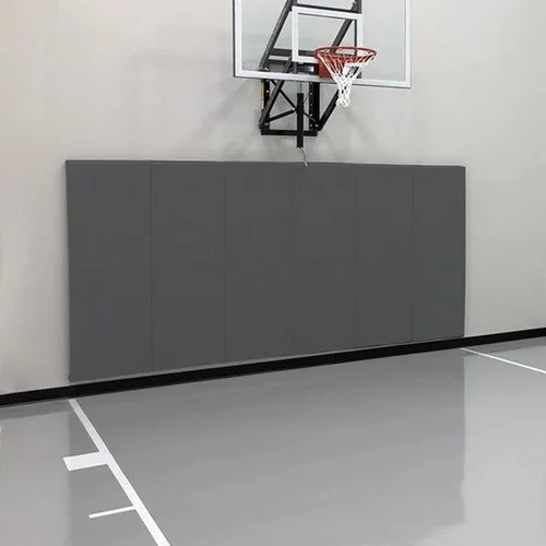 Vista 15 de Acolchados de Pared para Gimnasio Almohadilla de Protección de Pared para Cancha de Baloncesto - Colchoneta de Pared de Espuma Gruesa de 2" Negro