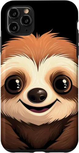 Vista 13 de Carcasa para iPhone 16 con cara de perezoso perezoso