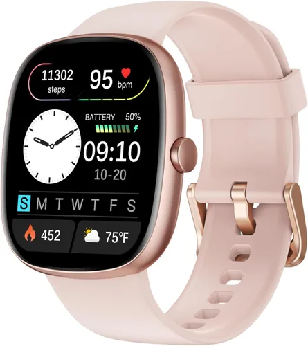 Vista 11 de Rastreador de actividad física para hombres y mujeres con llamadas Bluetooth, monitor de frecuencia cardíaca 24/7 y oxígeno en sangre, rastreador