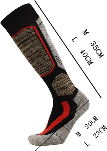 Vista 3 de Calcetines altos multicolores para hombre, calcetines atléticos acolchados para fútbol, calcetines de fútbol elásticos hasta la rodilla, calcetines