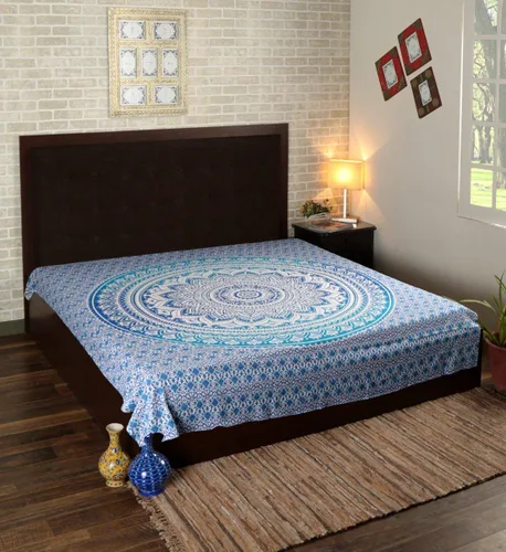 Vista 5 de RAJRANG - Tapiz de mandala grande para dormitorio y sala de estar, tapices de algodón para colgar en la pared