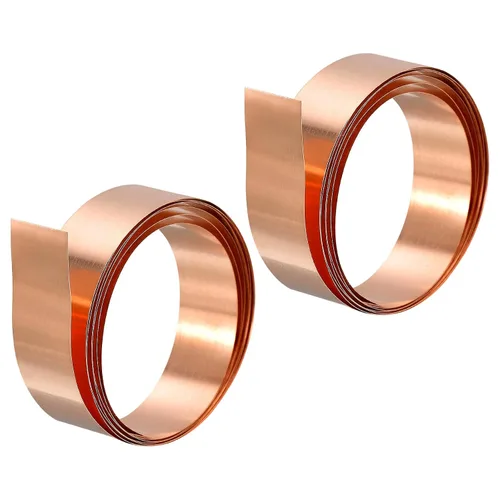 Vista 31 de uxcell Rollo de hoja de cobre, placa 3,280.8 ft m x 16.4 ft m x 1.6 ft m de la hoja del metal