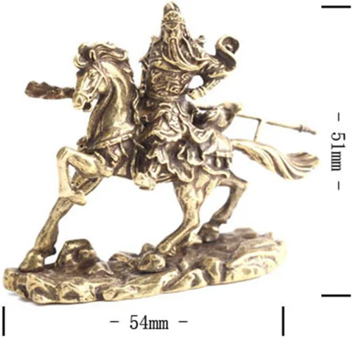 Vista 9 de SM SunniMix Mini estatua de Guan Gong, escultura tallada de adorno, accesorios, figura decorativa de amuleto de meditación, para escritorio