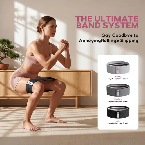 Vista 6 de Pilates Kit, 15-Inch Pilates Ring with 1x Pilates Ball & 5X Bands Black