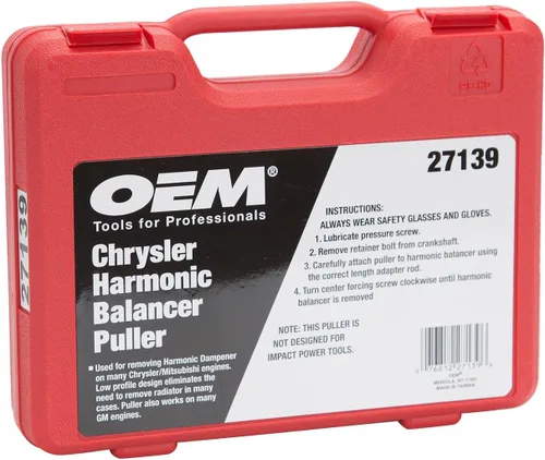 Vista 3 de OEMTOOLS 27139 Chrysler Harmonic Damper Puller, Juego de herramientas de eliminación de equilibrador, herramientas especiales para mecánica, también