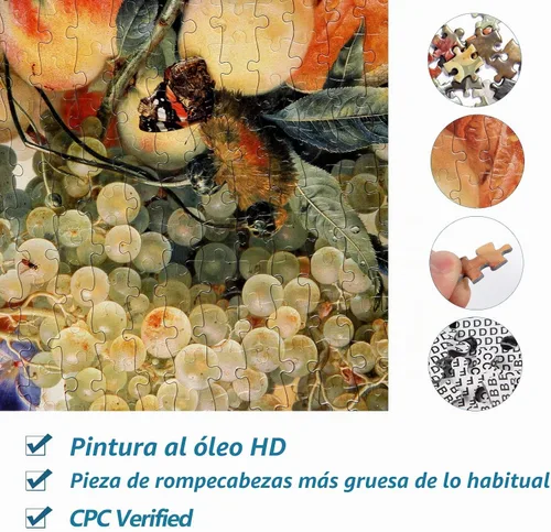 Vista 5 de Bgraamiens Puzzle-Fruit Feast-Rompecabezas cuadrado de 1000 piezas para adultos