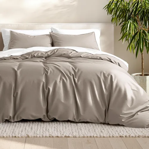 Vista 14 de Bare Home - Funda de edredón de ropa de cama extra larga - Colección premium de 1800 hilos súper suave - Funda de edredón ligera y fresca - Ropa