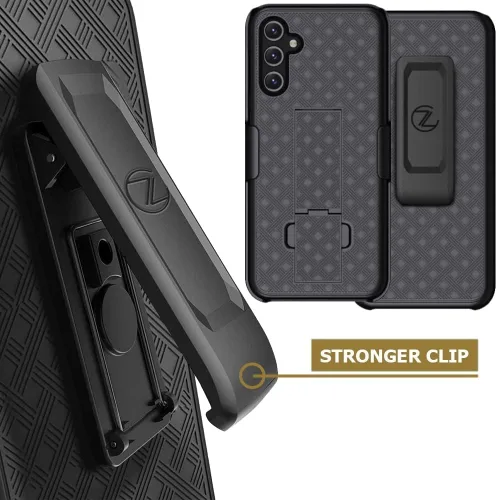 Vista 2 de Funda para Samsung Galaxy A54 5G, funda con clip para cinturón Zase diseñada para Galaxy A54 5G, resistente, súper delgada, resistente, funda
