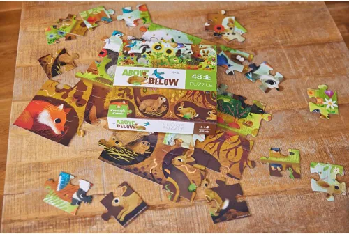 Vista 7 de Crocodile Creek Rompecabezas de Piso Above + Below de 48 Piezas - Rompecabezas de Piso Divertidos para Niños de 4-8 Años - Backyard Discovery - 27 x