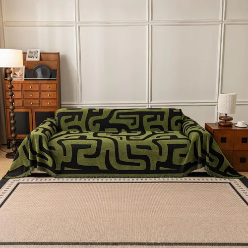 Vista 15 de VClife - Funda para sofá de 2 plazas o modular, lavable, moderna, apta para perros y mascotas, resistente a las arrugas, protectora, con borlas